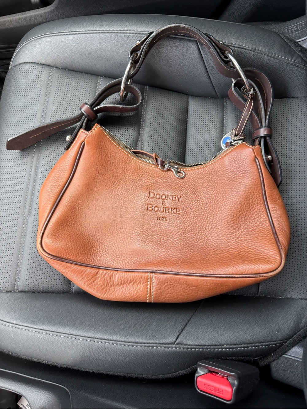 Dooney & Bourke Tan/Brown 1975 Anniversary East West Hobo shoulder bag